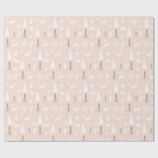 Modernes Wildwaldmuster Geschenkpapier (Flach)