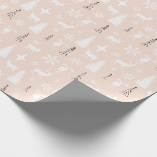 Modernes Wildwaldmuster Geschenkpapier (Ecke)