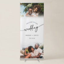 Modernes Willkommen bei unseren 2 Fotos Hochzeiten