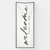 Modernes Willkommensskript - individuelles Design Banner (Vertikal)