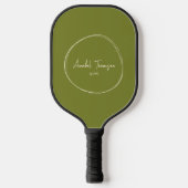 Modernes Willow Green Mitte des Jahrhunderts | Nam Pickleball Schläger (Vorderseite)