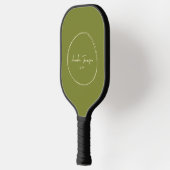 Modernes Willow Green Mitte des Jahrhunderts | Nam Pickleball Schläger (Links)