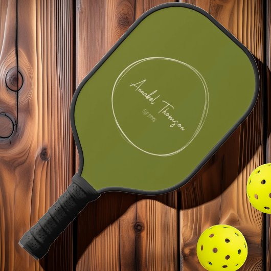 Modernes Willow Green Mitte des Jahrhunderts | Nam Pickleball Schläger