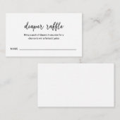 Modernes Windelgestell Minimal einfache Babydusche Begleitkarte (Vorne/Hinten)