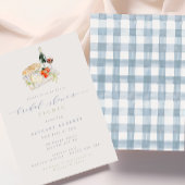 Modernes Wine & Käse Brautparty Picnic Einladung