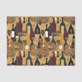 Modernes Wine-Muster Seidenpapier (Vorderseite)