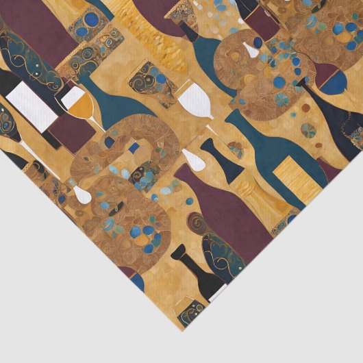 Modernes Wine-Muster Seidenpapier (Ausschnitt)