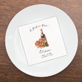 Modernes Wine & Pizza Perfekte Pair Probe Dinner Serviette