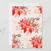 Modernes Winter-Blumenfest Einladung (Rückseite)