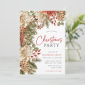 Modernes Winter Corporate Business Weihnachten Par Einladung (Stehend Vorderseite)