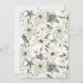 Modernes Winter Evergreen Brautparty Einladung (Rückseite)