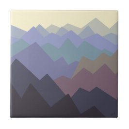 Modernes Wintergebirgsdesign Fliese