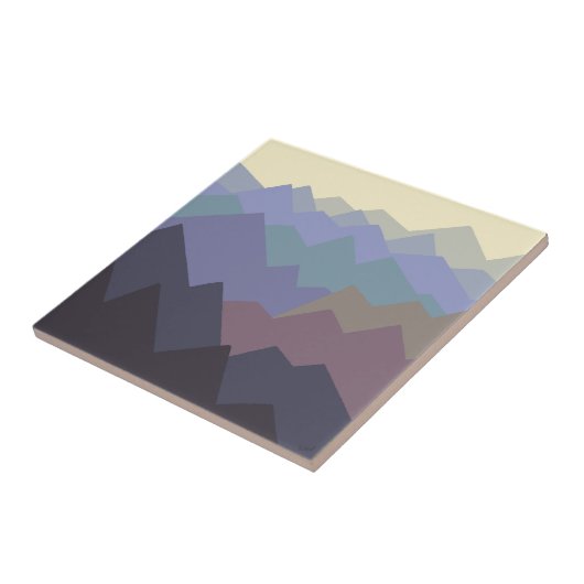 Modernes Wintergebirgsdesign Fliese (Seite)