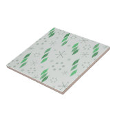 Modernes Wintergrün aus dem Mittelalter Fliese (Seite)