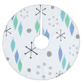 Modernes Wintergrün aus dem Mittelalter Polyester Weihnachtsbaumdecke (Vorderseite)