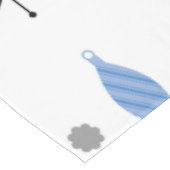 Modernes Wintergrün aus dem Mittelalter Tischdecke (Schrägansicht)