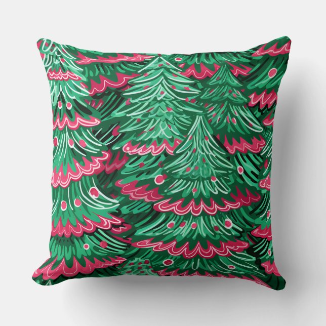 Modernes Winterkissen mit Schneeflocken - neutral Kissen (Vorderseite)