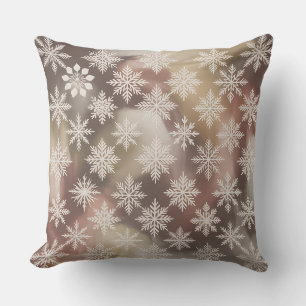 Modernes Winterkissen mit Schneeflocken - neutral Kissen