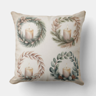 Modernes Winterkissen mit Schneeflocken - neutral Kissen