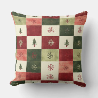 Modernes Winterkissen mit Schneeflocken - neutral Kissen