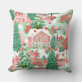 Modernes Winterkissen mit Schneeflocken - neutral Kissen