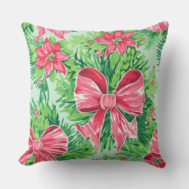 Modernes Winterkissen mit Schneeflocken - neutral Kissen (Vorderseite)