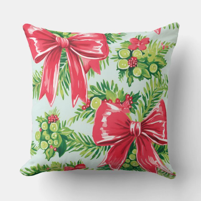 Modernes Winterkissen mit Schneeflocken - neutral Kissen (Vorderseite)