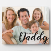 Modernes WIR Liebe Sie Daddy Custom Foto Fotoplatte (Vorderseite)