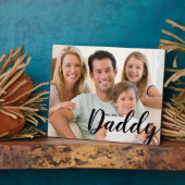 Modernes WIR Liebe Sie Daddy Custom Foto Fotoplatte (Seite)