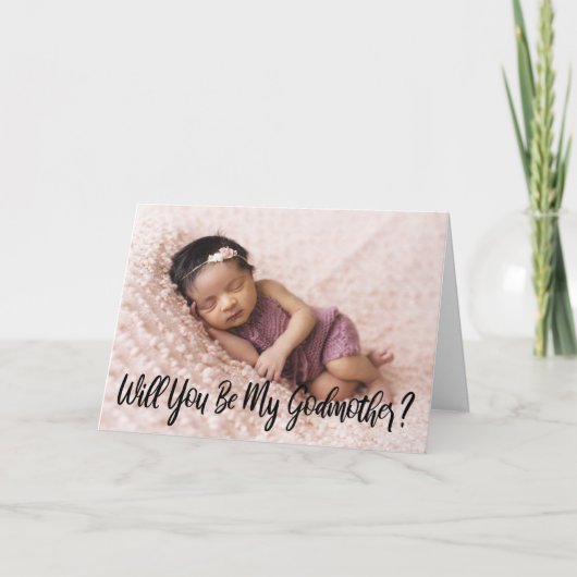 Modernes wirst du mein Foto sein Karte (Vorderseite)