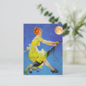 Modernes WItch Postkarte (Stehend Vorderseite)