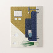 Modernes Wohnzimmer aus dem Mittelalter Puzzle (Vertikal)