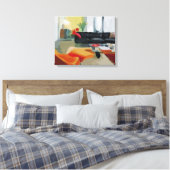 Modernes Wohnzimmer Retro Leinwanddruck (Insitu (Schlafzimmer))