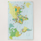 Modernes World Map Puzzle (Vertikal)