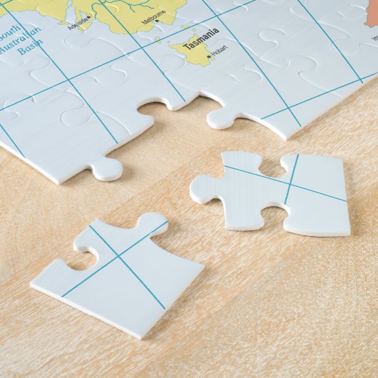 Modernes World Map Puzzle (Seite)