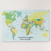 Modernes World Map Puzzle (Horizontal)
