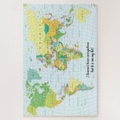 Modernes World Map Puzzle (Vertikal)