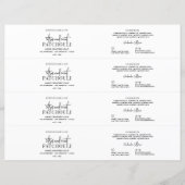 Modernes Wrap-Label für schwarze und weiße Seife (Vorderseite)