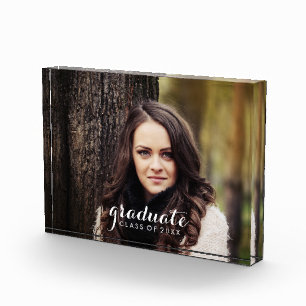 Modernes wunderliches Abschluss-Foto Fotoblock