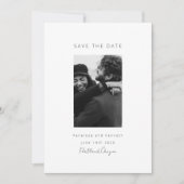 Modernes, wunderschönes Minimalistisches Foto Save The Date (Vorderseite)
