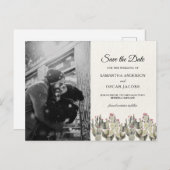 Modernes Wüstenkaktus-Foto | Boho Ankündigungspostkarte (Vorne/Hinten)