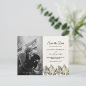 Modernes Wüstenkaktus-Foto | Boho Ankündigungspostkarte (Stehend Vorderseite)