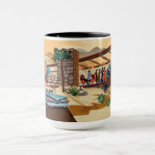 Modernes Wüstenkletterhaus aus dem Mittelalter Tasse (Zentrum)