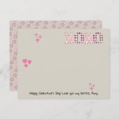 Modernes XOXO Galentine's Day Custom Foto & Text P Postkarte (Vorne/Hinten)