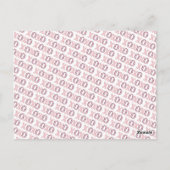 Modernes XOXO Galentine's Day Custom Foto & Text P Postkarte (Rückseite)