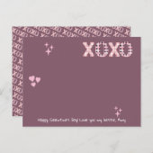 Modernes XOXO Galentine's Day Custom Foto & Text P Postkarte (Vorne/Hinten)