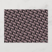 Modernes XOXO Galentine's Day Custom Foto & Text P Postkarte (Rückseite)