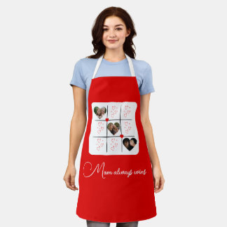 Modernes XOXO Red Hearts Mothers Day Foto Schürze