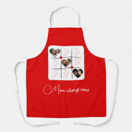 Modernes XOXO Red Hearts Mothers Day Foto Schürze