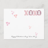 Modernes XOXO Valentinstag kundenspezifisches Foto Postkarte (Vorderseite)